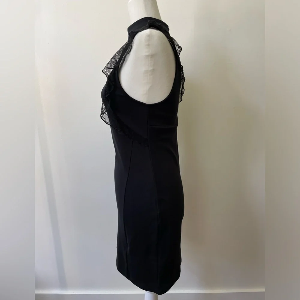Free People Size Small Black Bodycon Stretchy Lace Dress